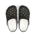 Kids' Black Confetti EVA Foam Clogs — Lightweight Slip-On Sandals for Boys & Girls