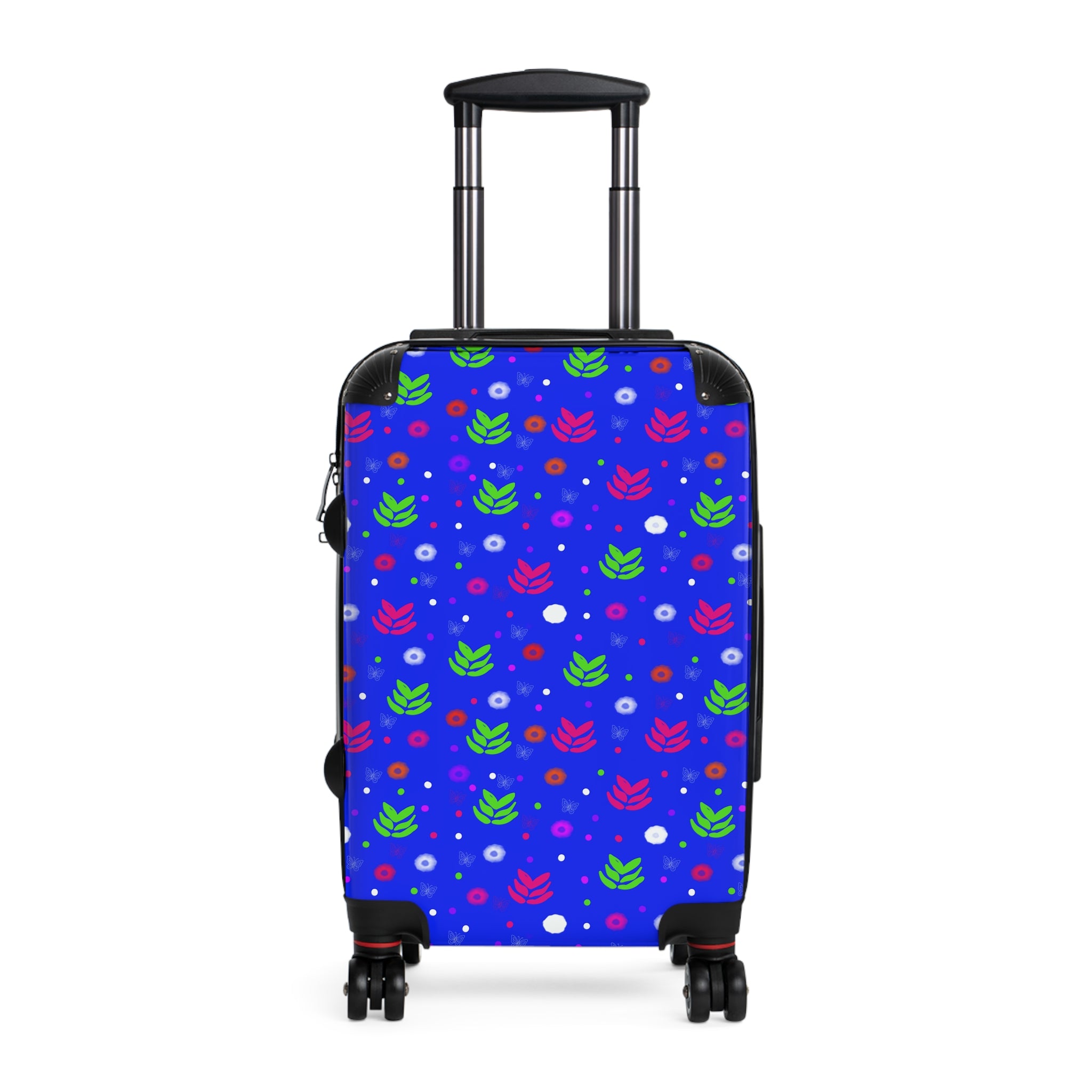Bright Floral Suitcase Cover — Colorful Leaf & Dot Luggage Protector