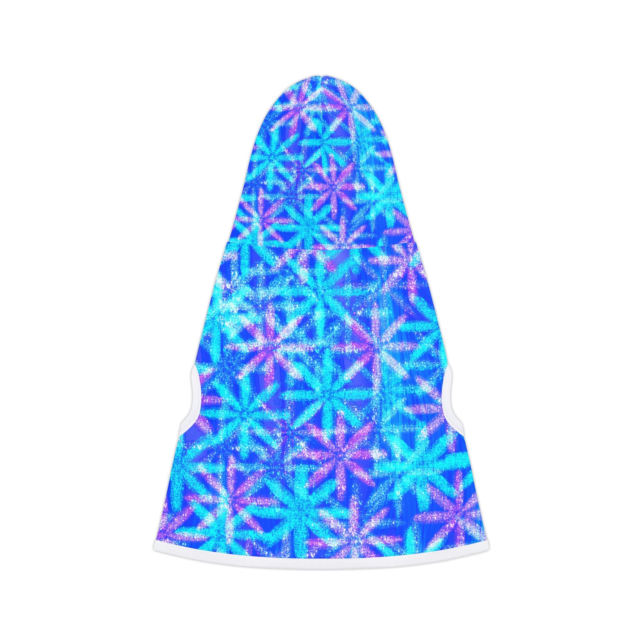 Blue Starburst Pet Hoodie — Cozy Winter Dog & Cat Hoodie