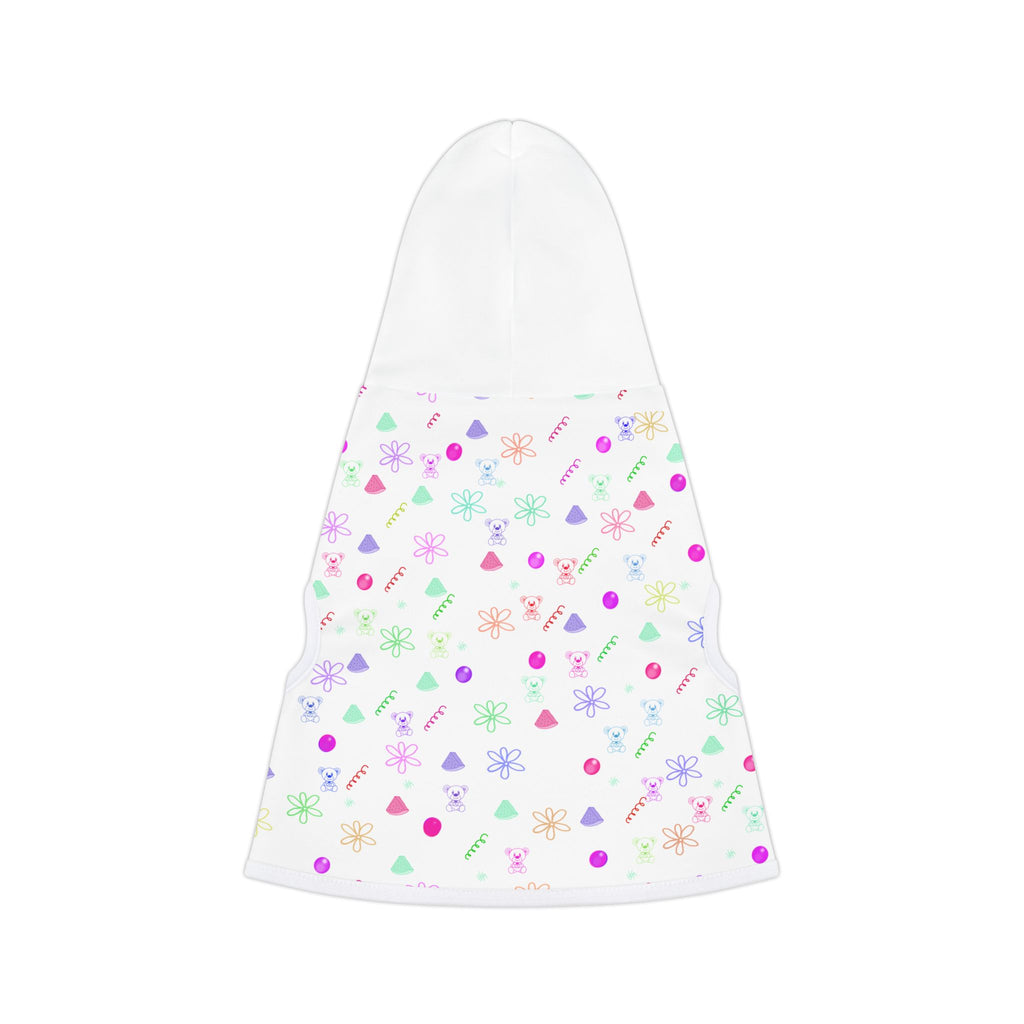 Pastel Candy Pattern Pet Hoodie — Cute Floral & Sweets Dog Hoodie