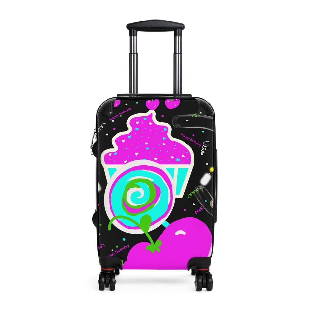 Sweet Treat Suitcase – Neon Cupcake & Lollipop Carry-On