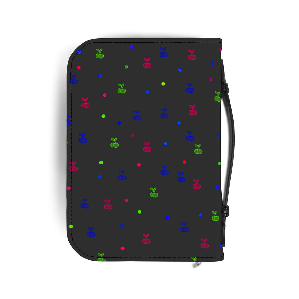 Bible Cover — Minimal Colorful Dot & Icon Zippered Bible Case