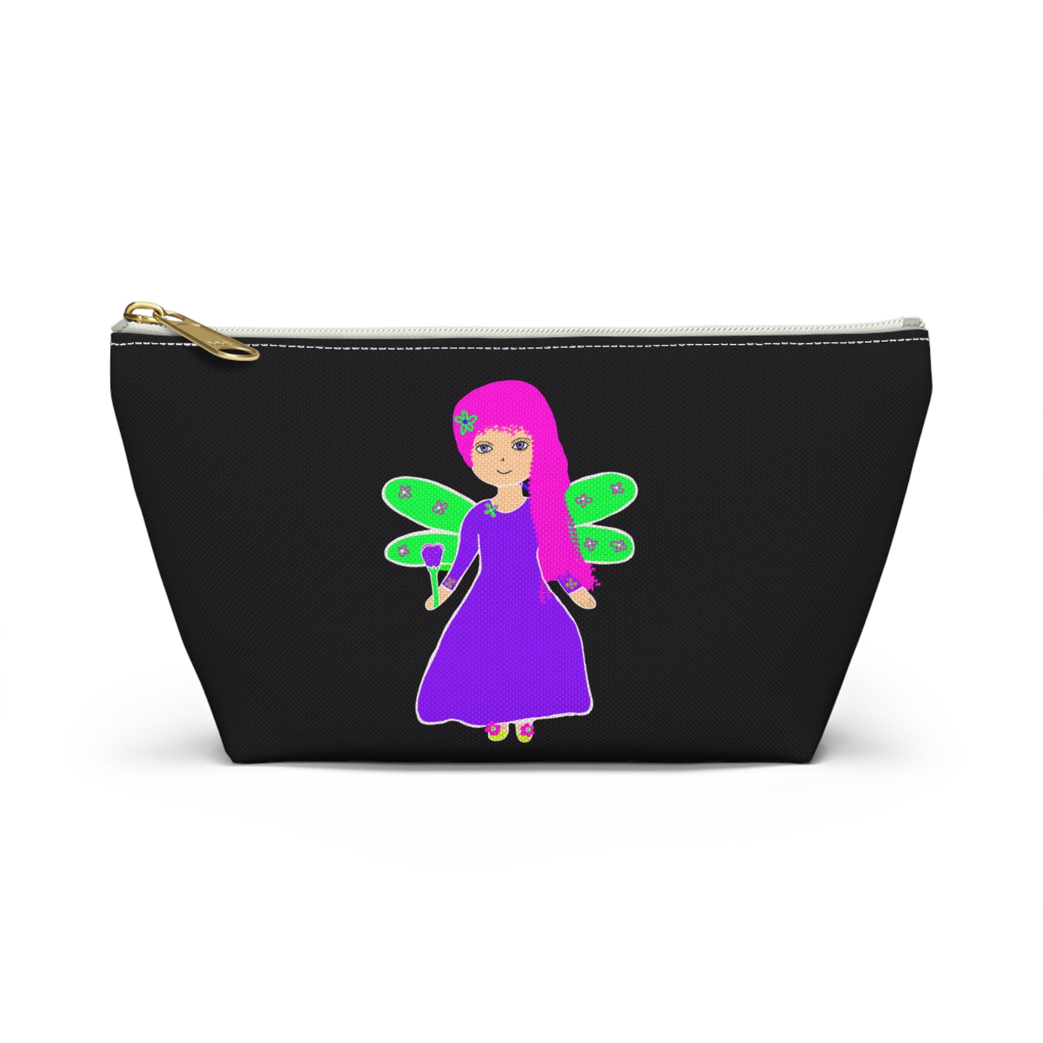 Fairy Wings Accessory Pouch — Cute Purple Fairy Makeup Bag