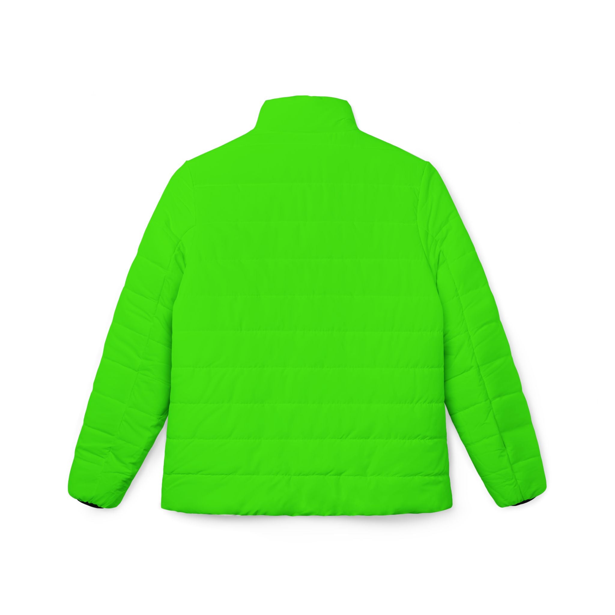 Neon Green Women’s Puffer Jacket — Lightweight Quilted Winter Coat