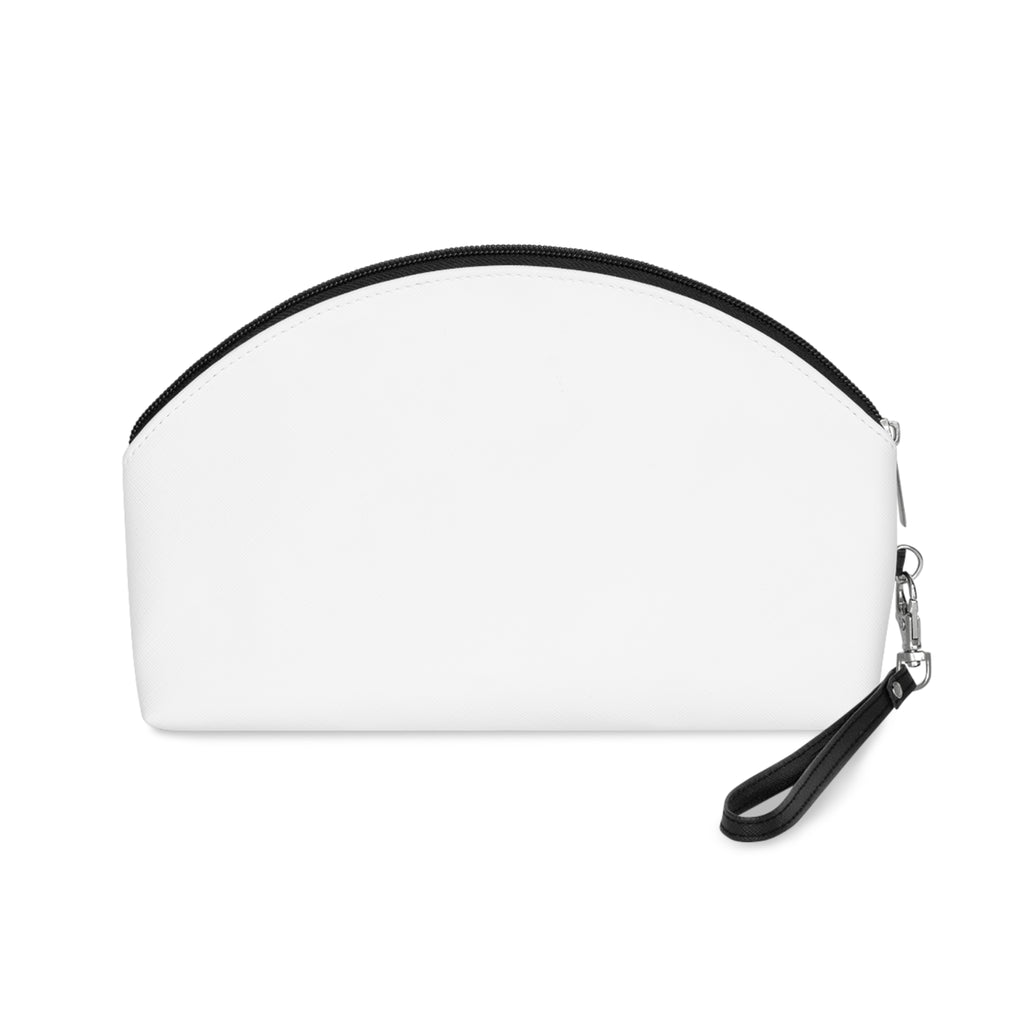 Initials Floral Makeup Bag — Monogram 'T' Cosmetic Pouch