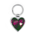 Heart Keychain — Romantic Floral Heart Metal Keyring (Valentine’s Day Gift)