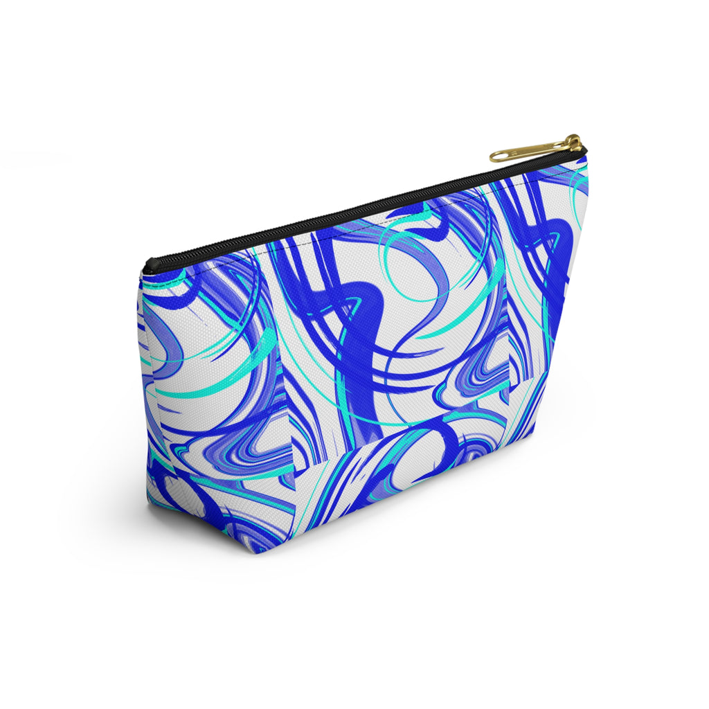 Blue Fairy Cosmetic Pouch — Whimsical Mermaid Girl Accessory Bag