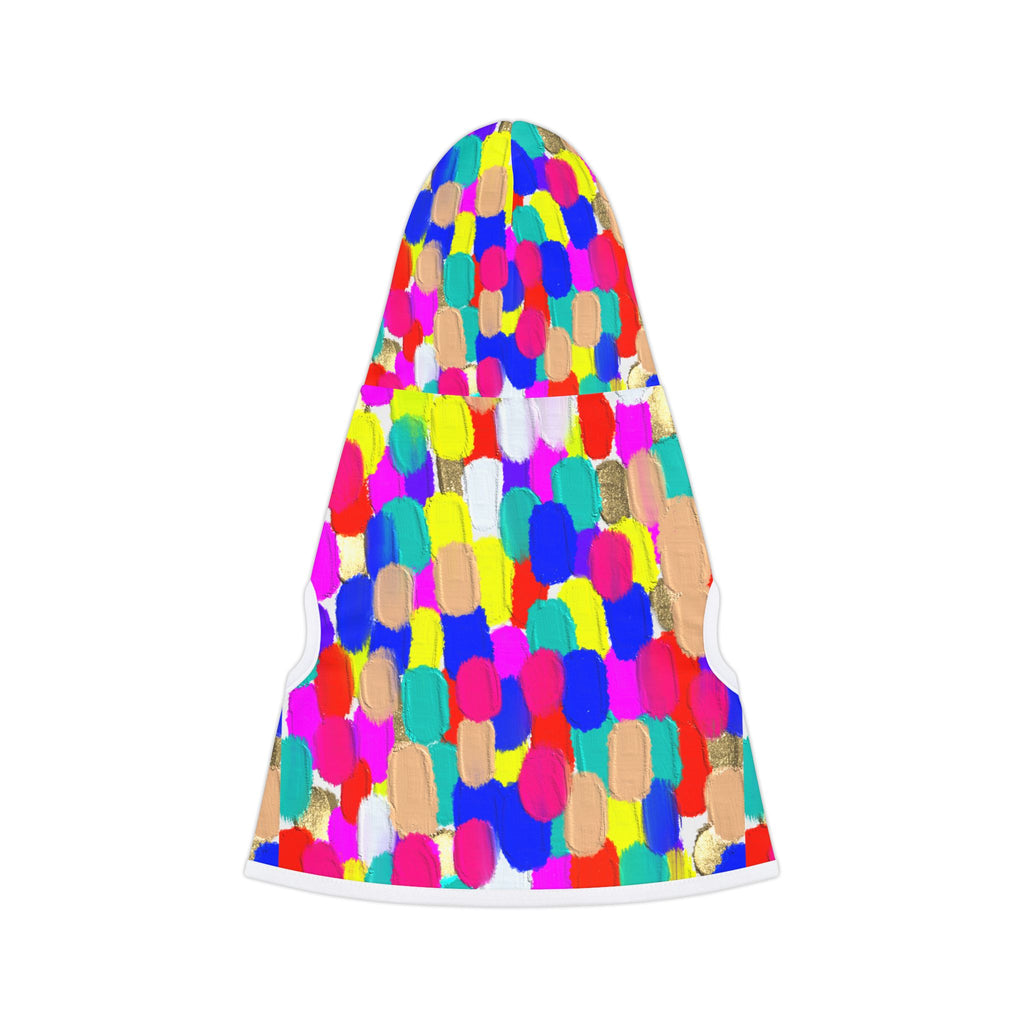 Pet Hoodie — Colorful Brushstroke Print Dog Hoodie
