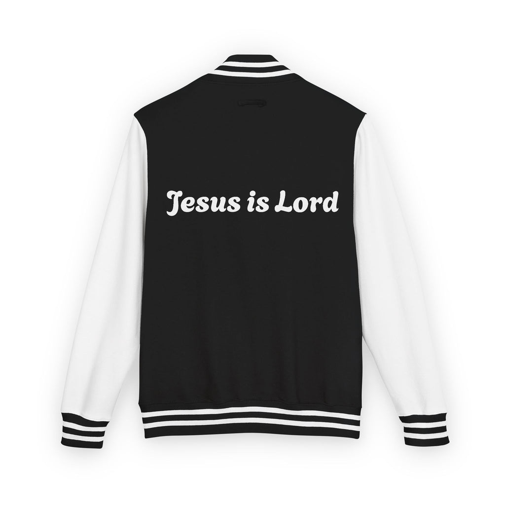 Letterman Jacket — 'Jesus Is Lord' Varsity Jacket (Christian Faith, Church Group Apparel)