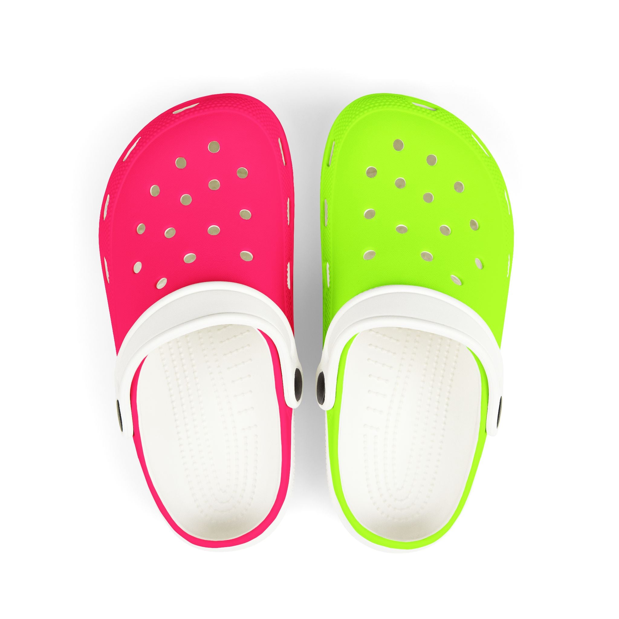 Kids Neon Foam Clogs — Lightweight Breathable Slip-On Sandals