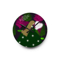 Acrylic Wall Clock - Whimsical Woodland Angel Design