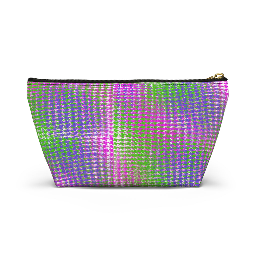 Girls' Superhero Accessory Pouch — Pink & Green T-Top Makeup Bag