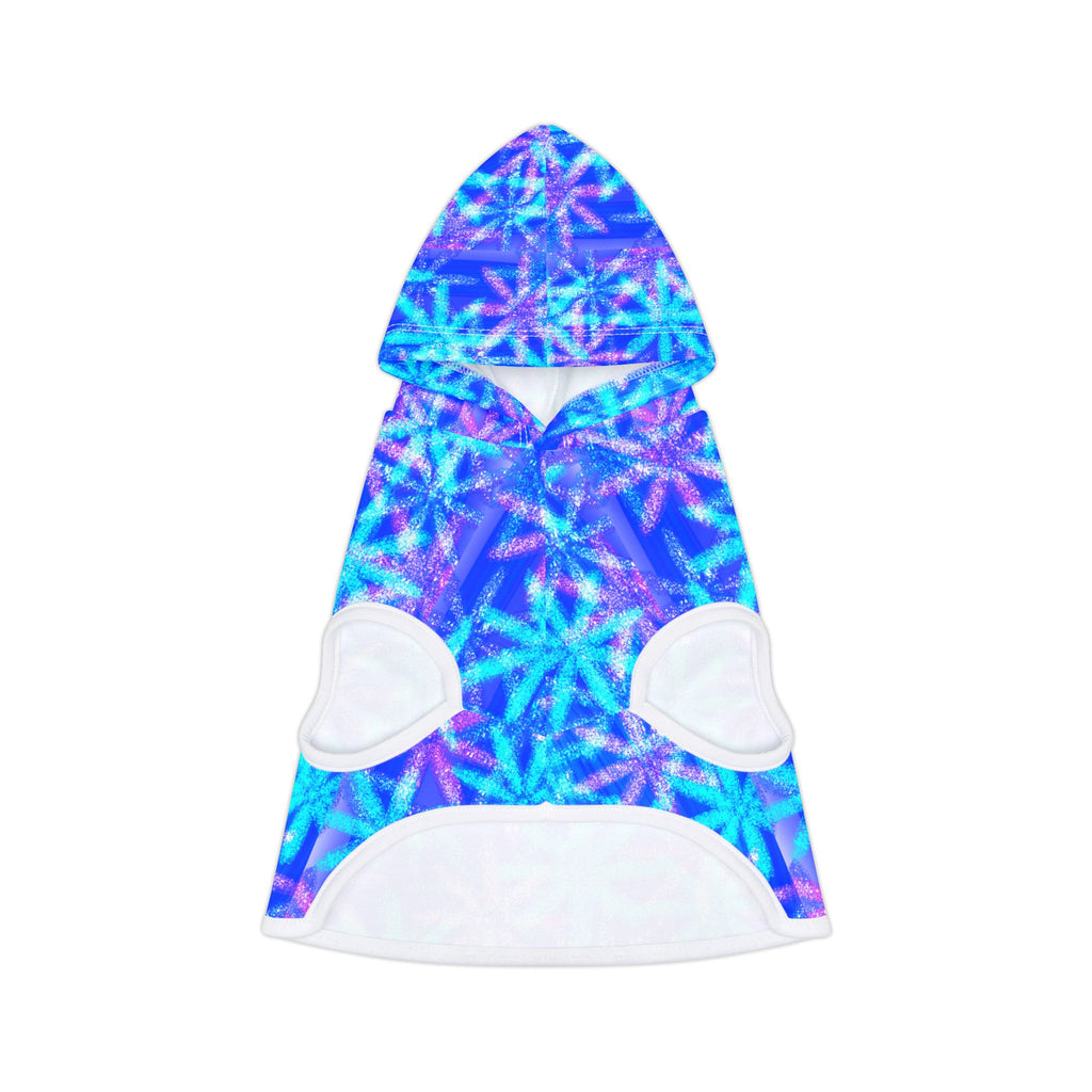 Blue Starburst Pet Hoodie — Cozy Winter Dog & Cat Hoodie