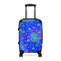 Starry Maple Suitcase Cover — Colorful Blue Travel Luggage Skin