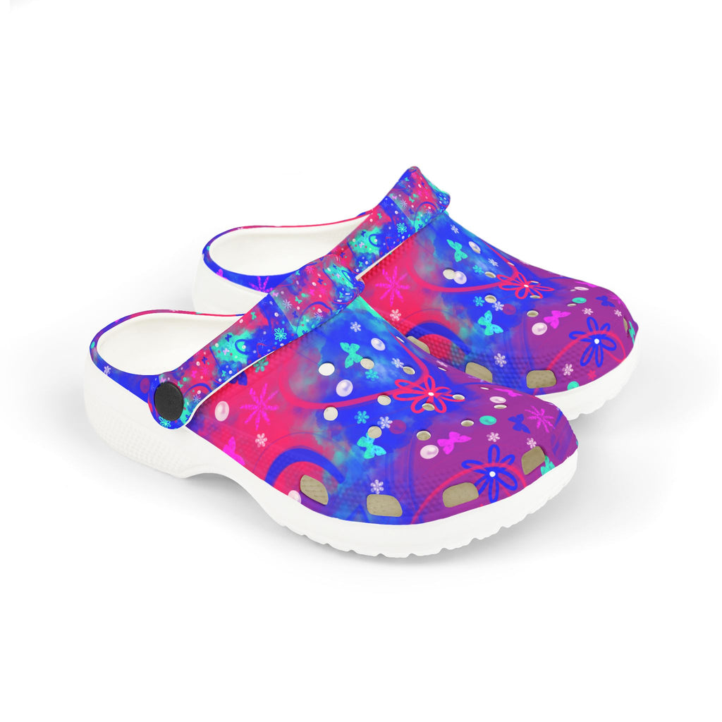 Kids Colorful Galaxy Clogs — Fun Rainbow Foam Slip-Ons
