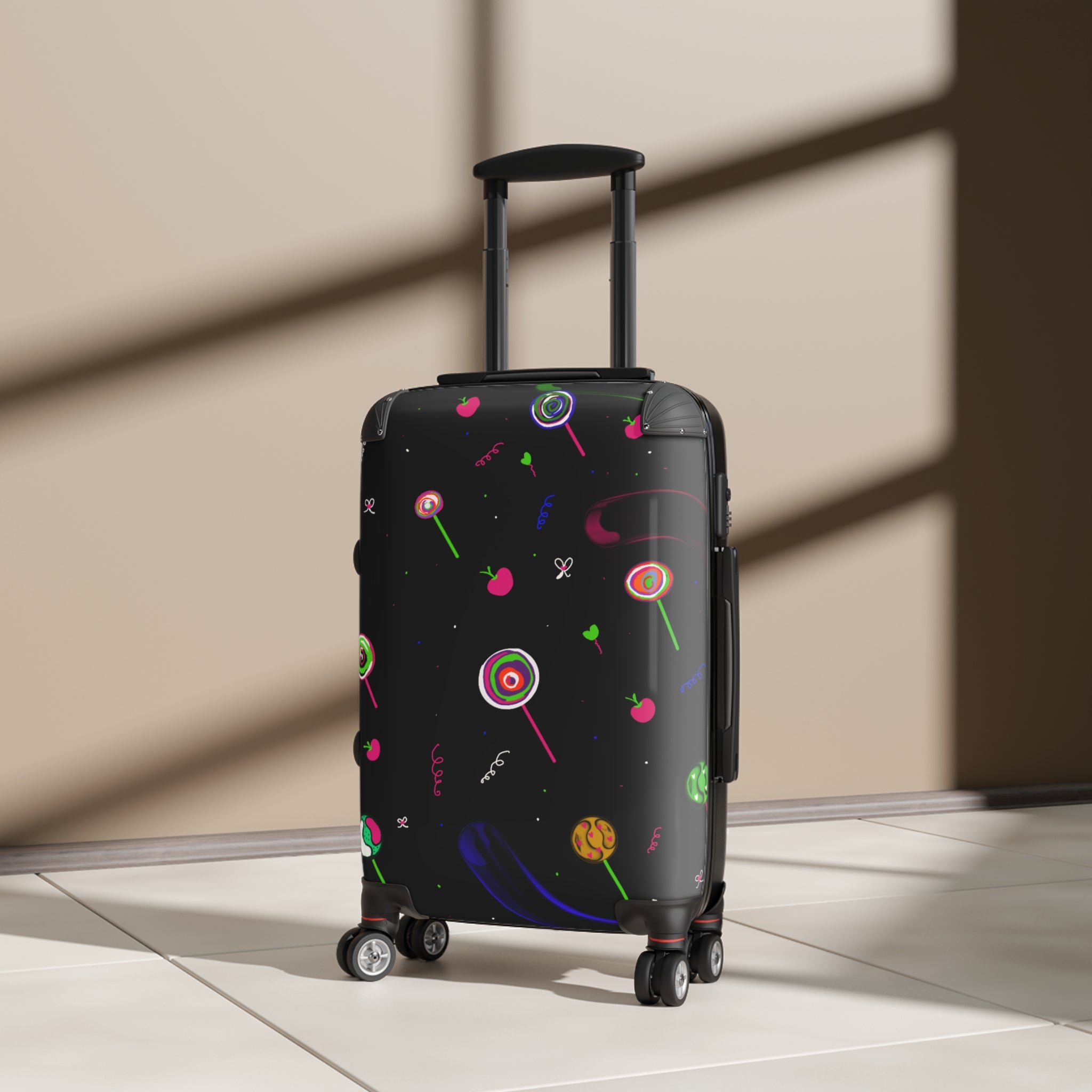 Candy Pop Carry-On Suitcase — Colorful Lollipop Travel Luggage