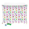 Colorful Chick Pattern Pet Bed — Cozy Plush Dog & Cat Pillow