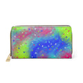 Zipper Wallet — Colorful Swirl Butterfly Long Zip Wallet