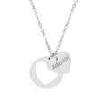 Engravable Heart Cutout Necklace – Personalized Sterling Pendant Gift