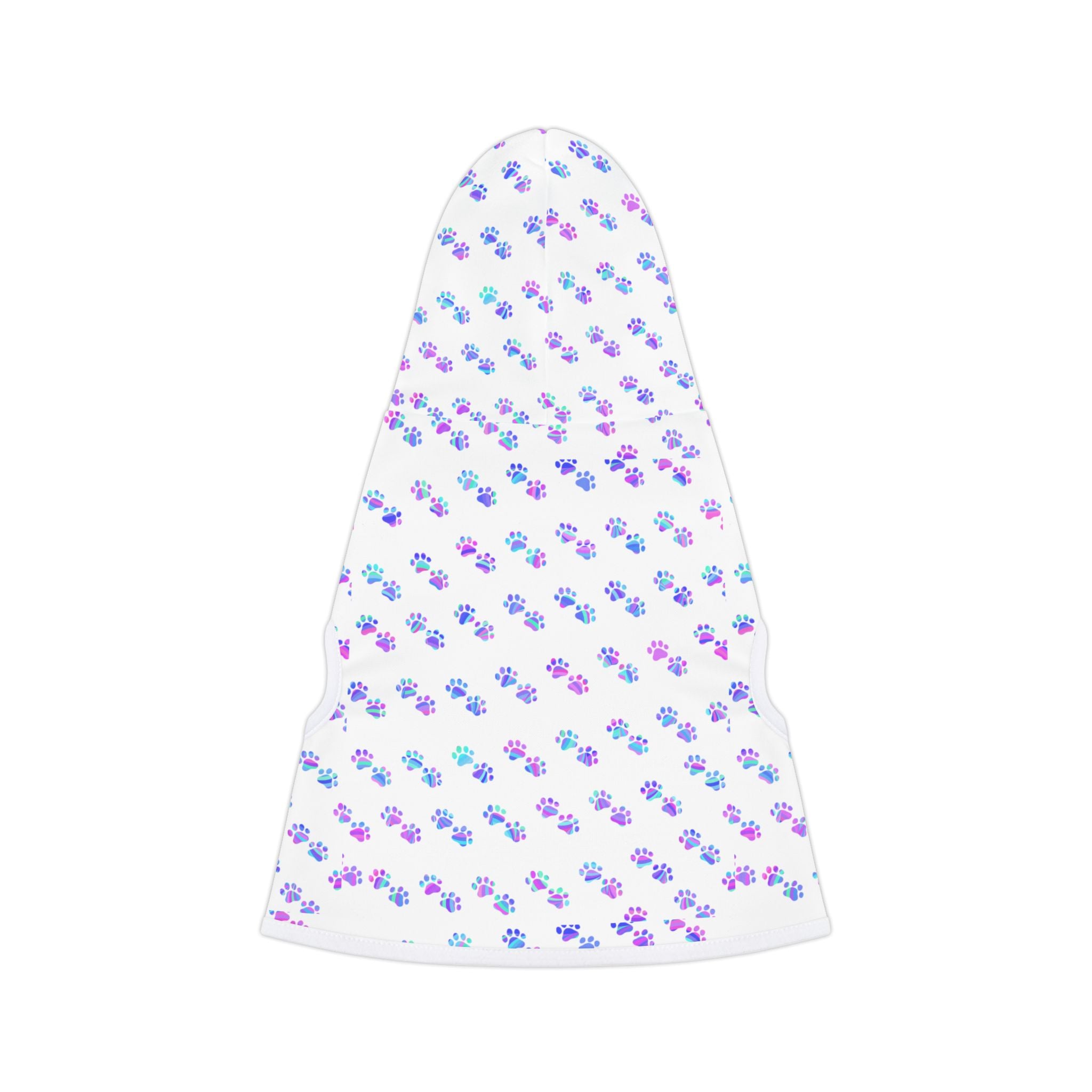 Pastel Paw Print Pet Hoodie — Cute Floral Paw Pattern Dog & Cat Hoodie