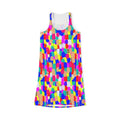 Colorful Confetti Racerback Dress — Vibrant Abstract All-Over Print