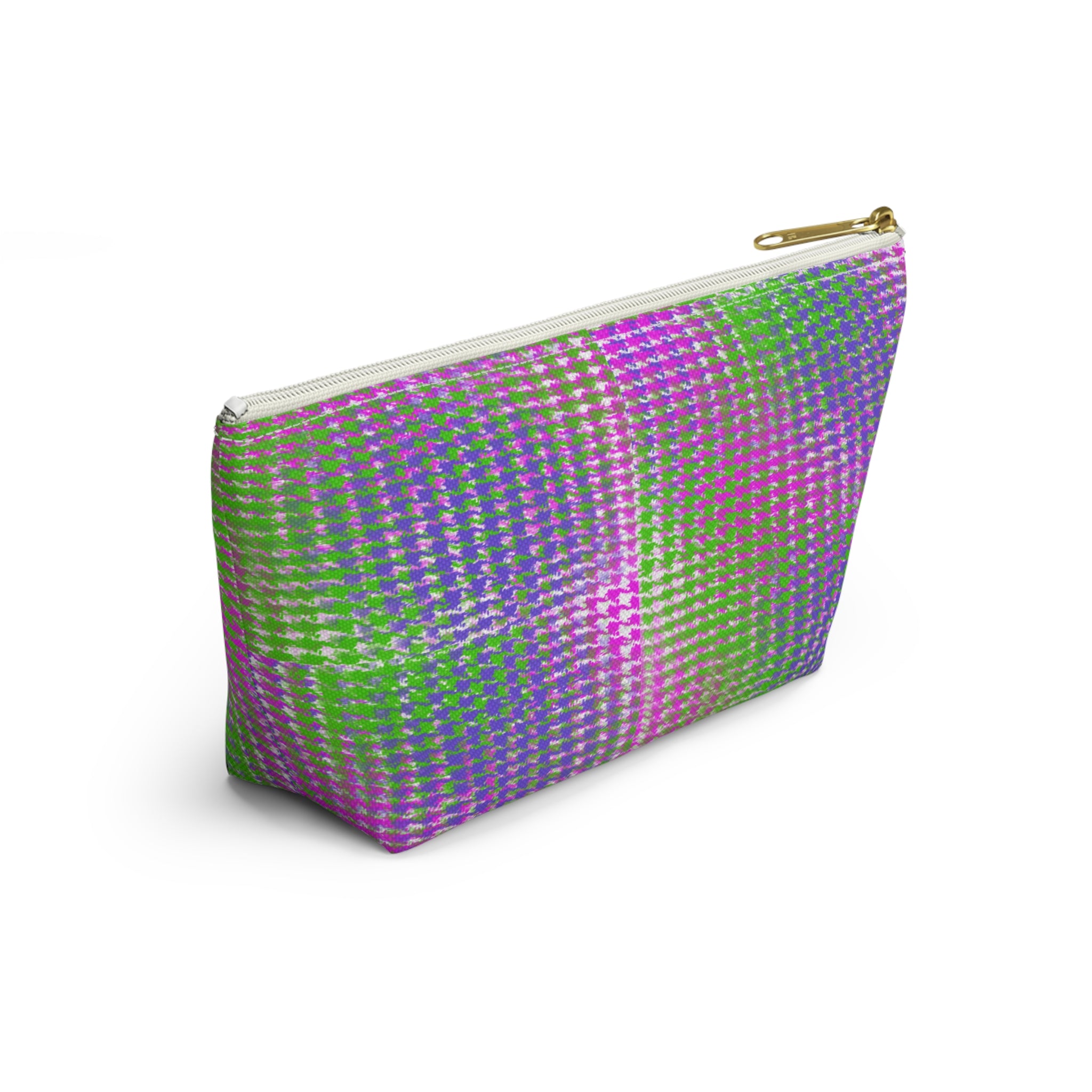Girls' Superhero Accessory Pouch — Pink & Green T-Top Makeup Bag