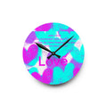 Acrylic Wall Clock — Pastel Heart ‘Love’ Bible Verse (John 13:34)