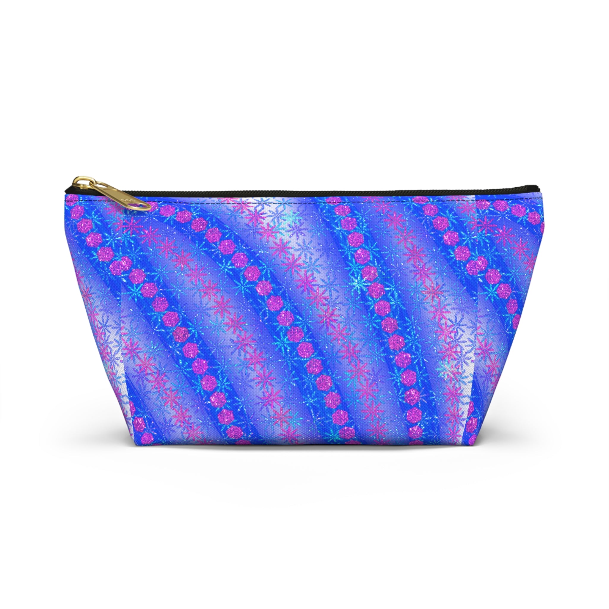 Blue Pink Starburst Accessory Pouch