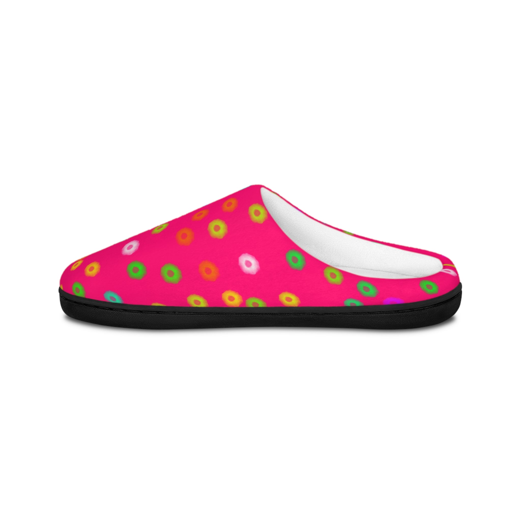 Bright Polka Dot Women's Slippers — Cozy Indoor Bedroom & Lounge Shoes