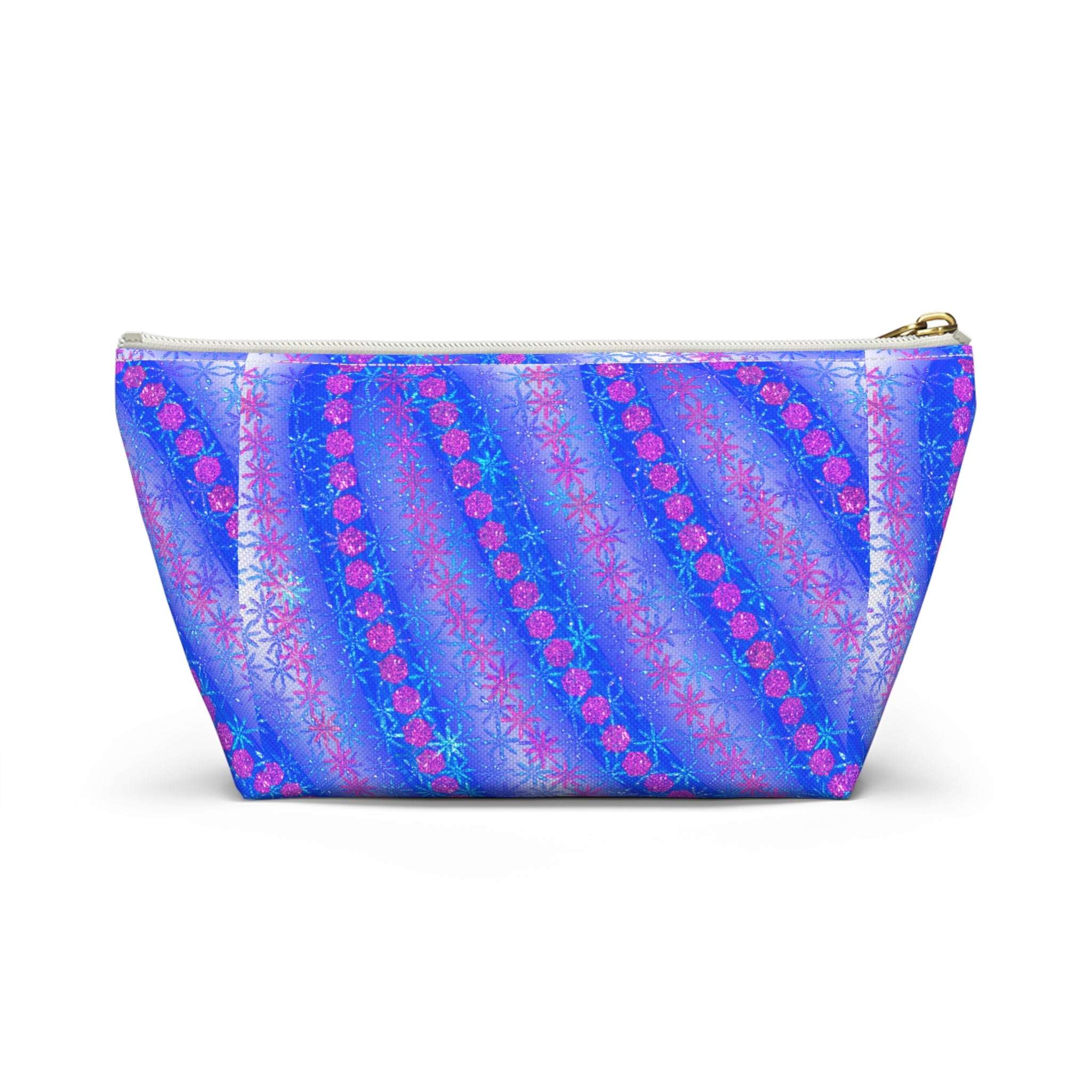 Blue Pink Starburst Accessory Pouch