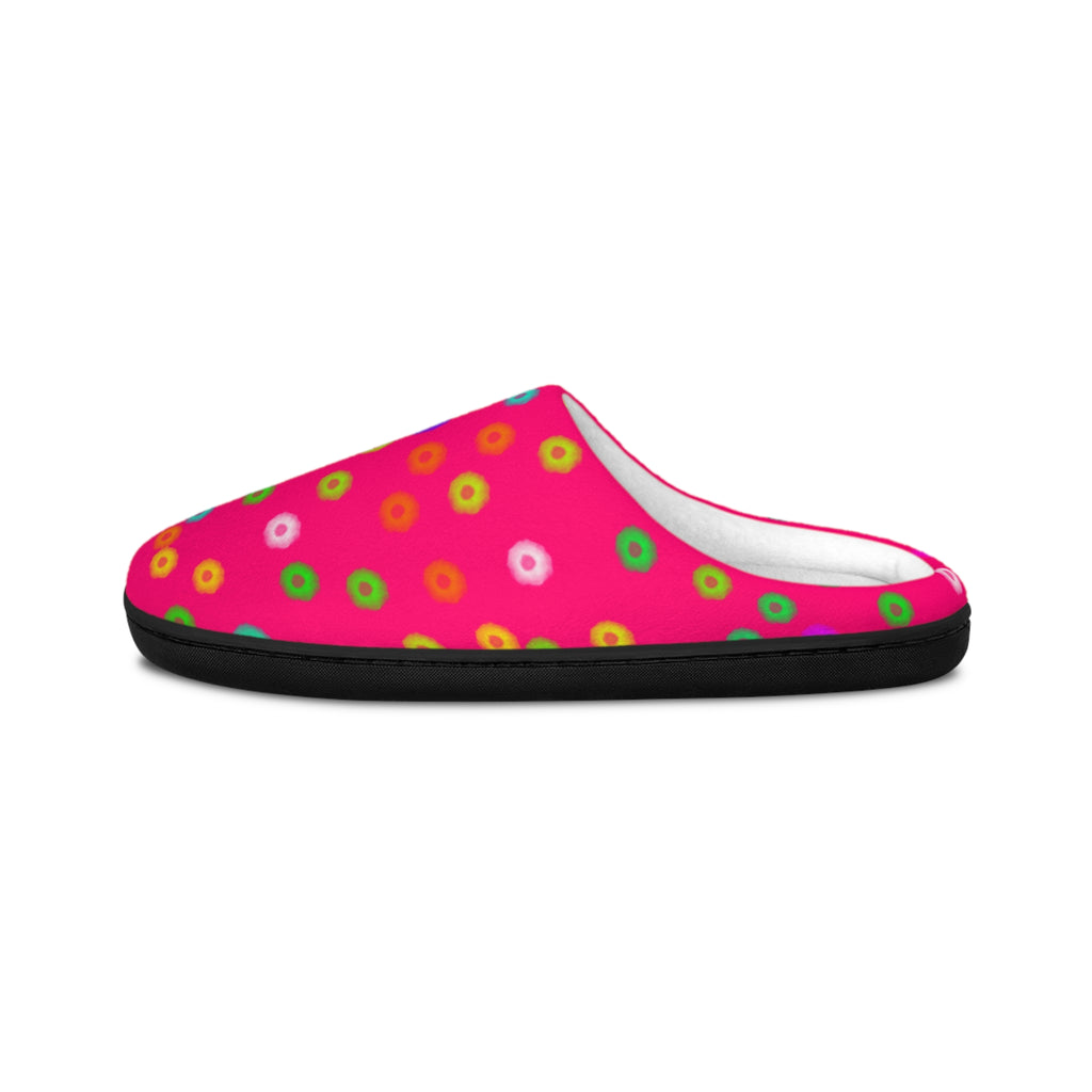 Bright Polka Dot Women's Slippers — Cozy Indoor Bedroom & Lounge Shoes