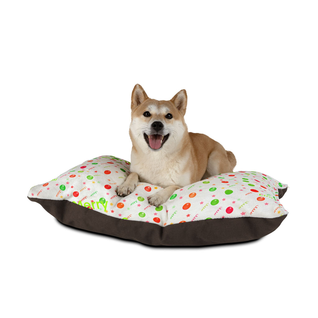 Christmas Elf & Reindeer Pet Bed — Merry Christmas Holiday Dog/Cat Pillow