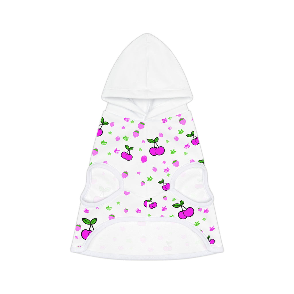 Cherry Pet Hoodie — Cute Pink Cherry Pattern Dog & Cat Hoodie