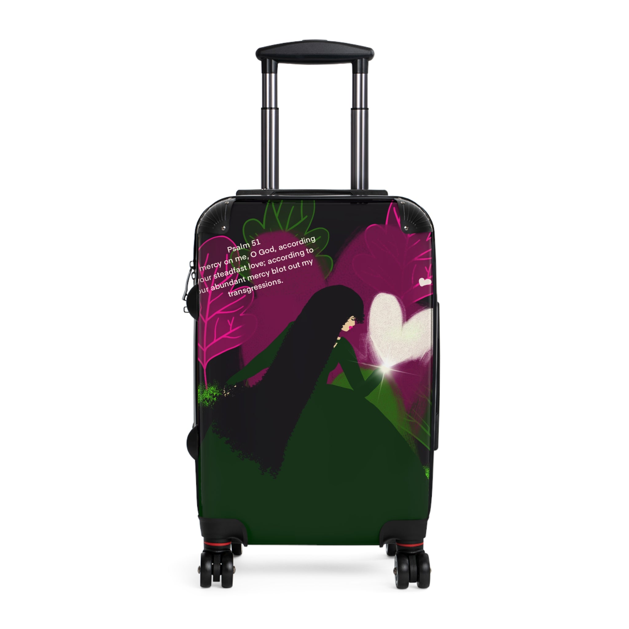 Romantic Nightscape Carry-On Suitcase — Heart & Garden Travel Luggage