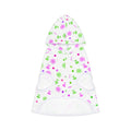Floral Clover Pet Hoodie — Pink & Green Lucky Shamrock Pattern for Dogs & Cats