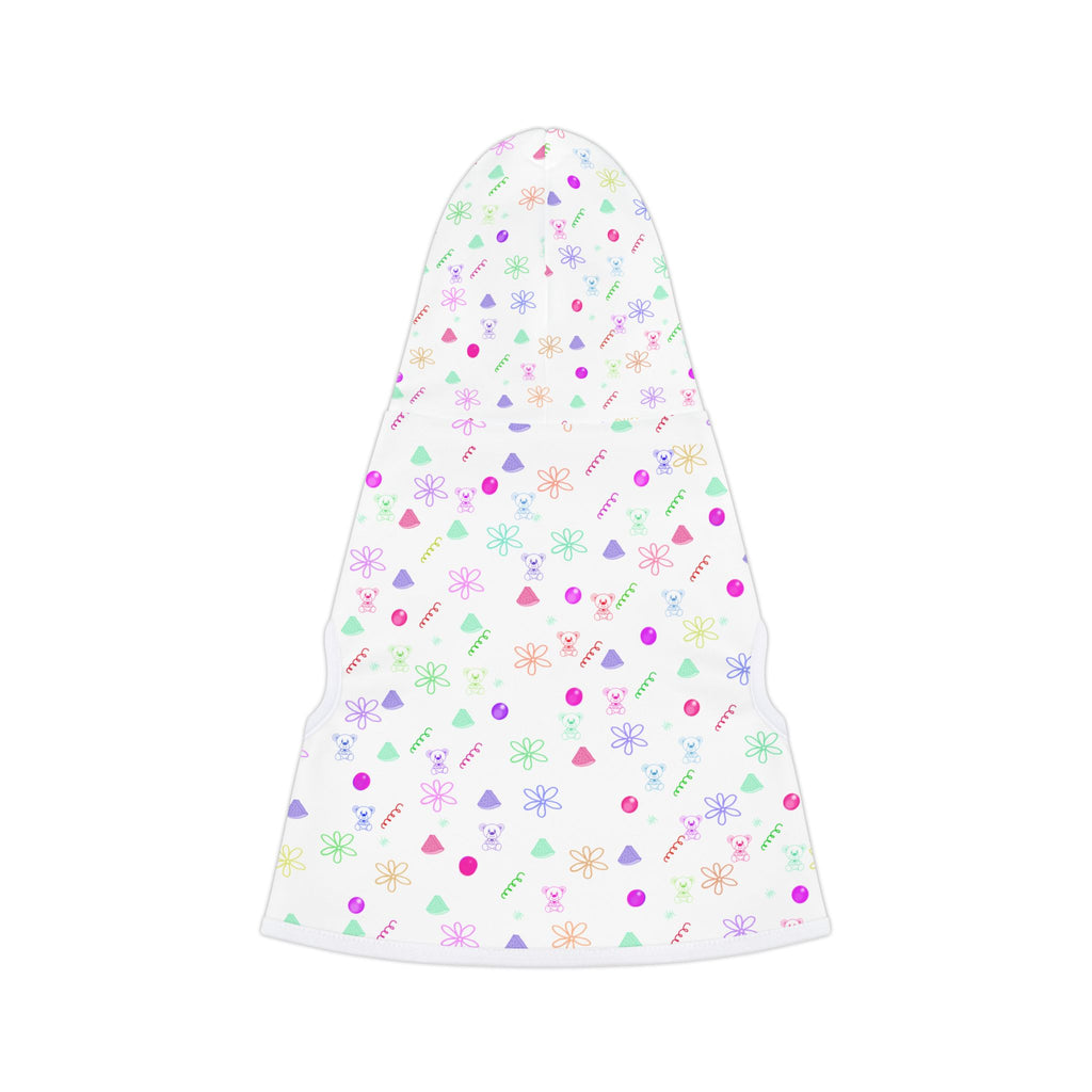 Pastel Confetti Pet Hoodie — Lightweight Printed Dog & Cat Hoodie
