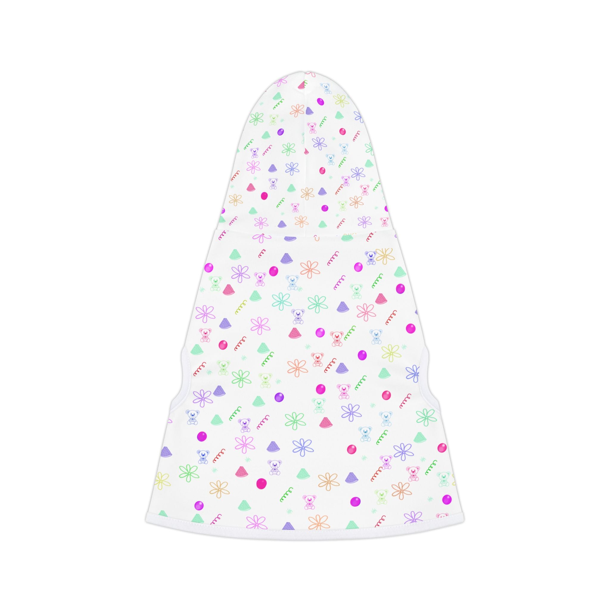 Pastel Confetti Pet Hoodie — Lightweight Printed Dog & Cat Hoodie