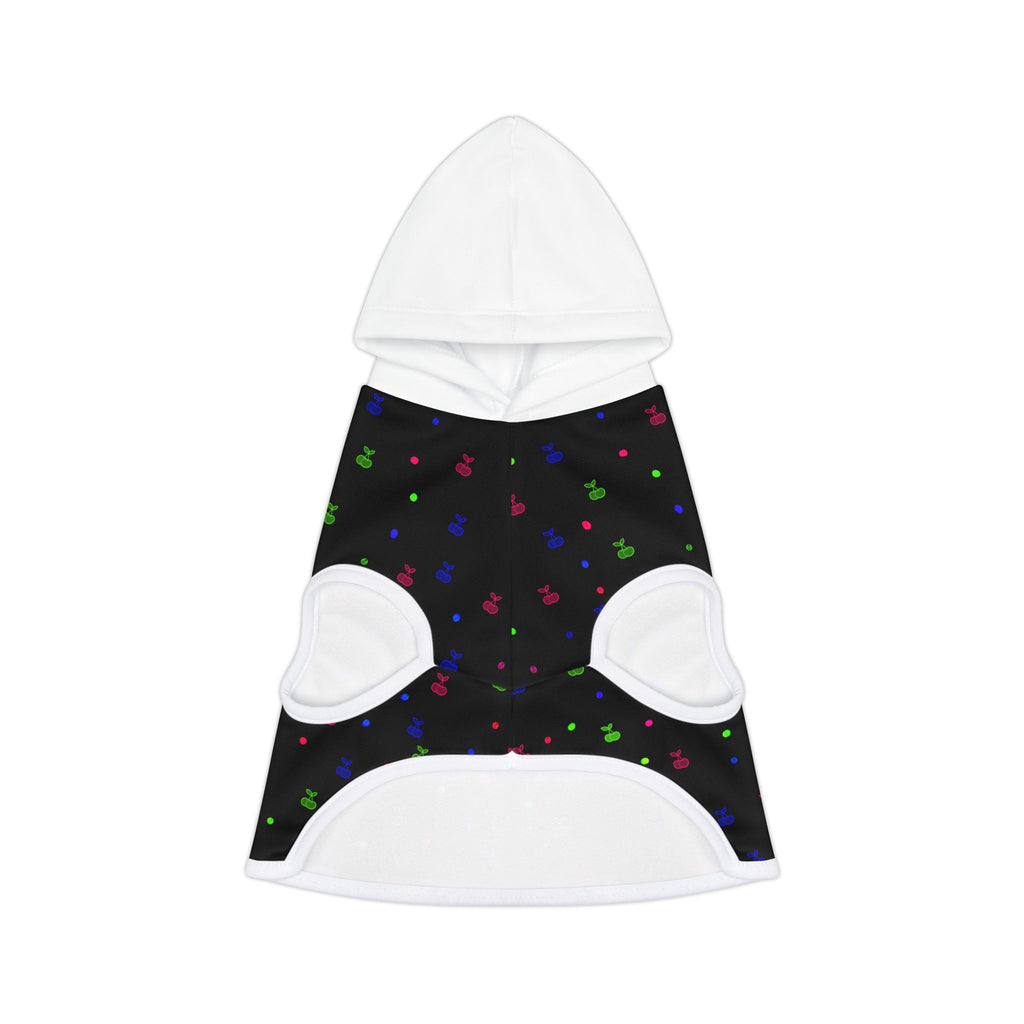 Pet Hoodie - Colorful Paw Print Hooded Dog & Cat Sweatshirt