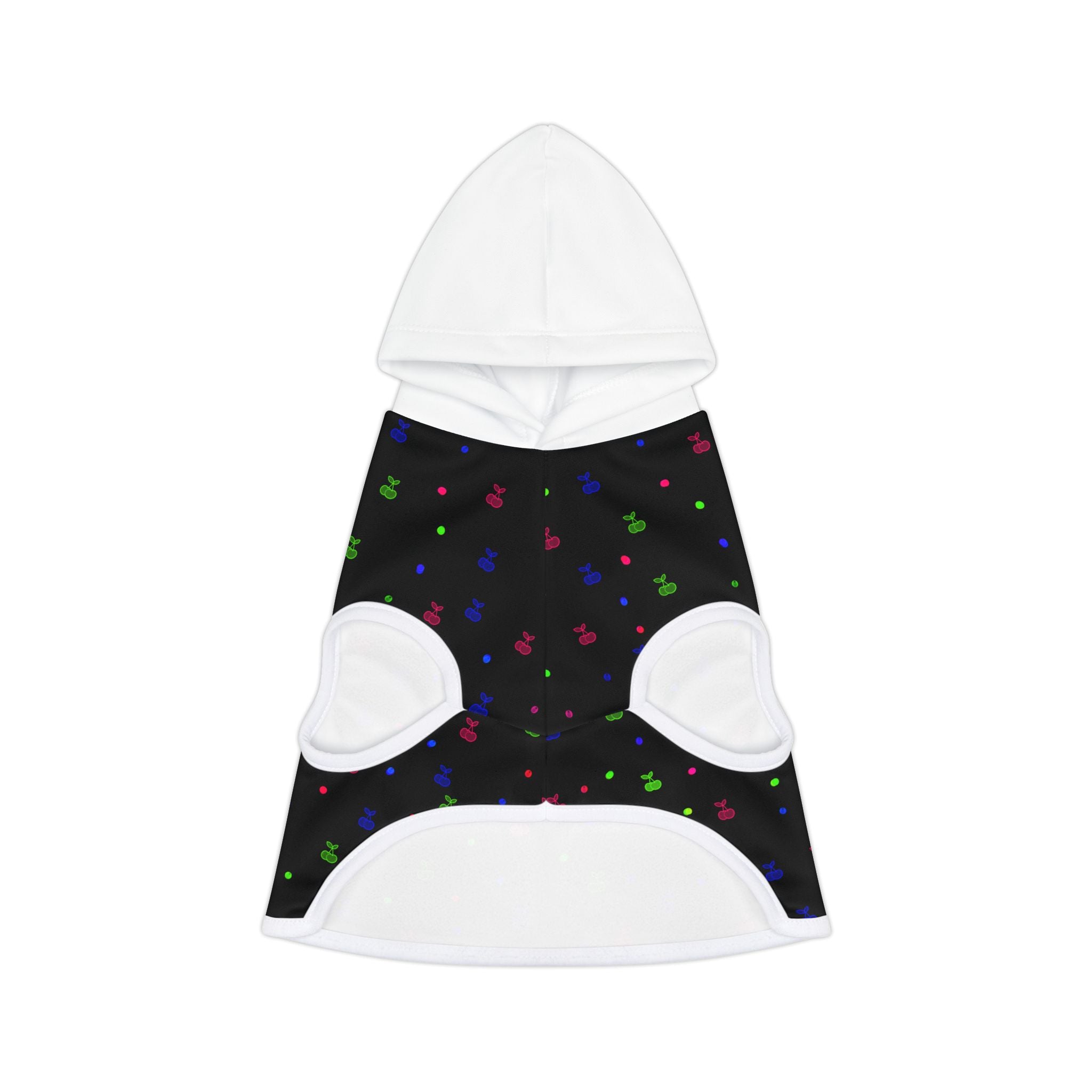 Pet Hoodie - Colorful Paw Print Hooded Dog & Cat Sweatshirt