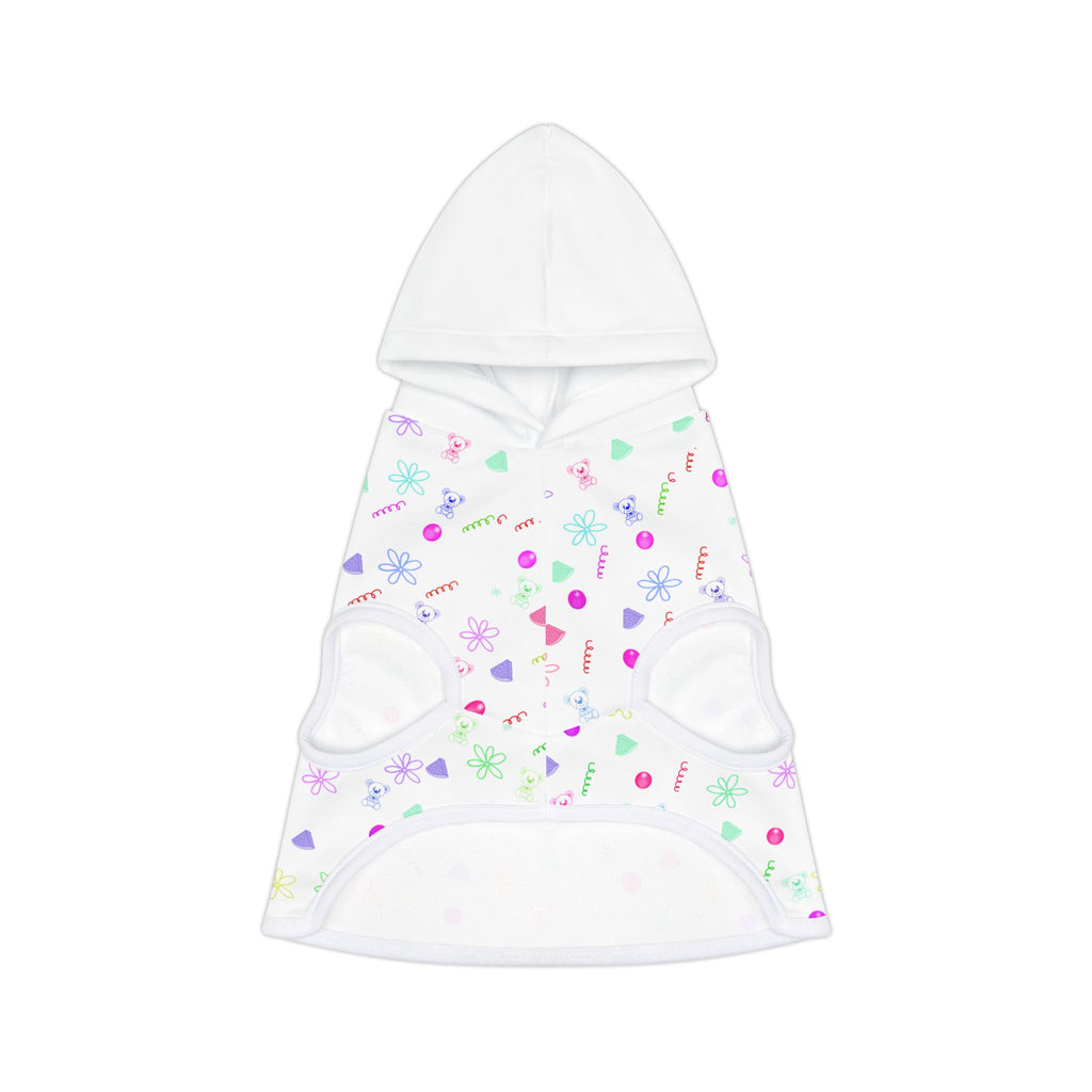 Pastel Candy Pattern Pet Hoodie — Cute Floral & Sweets Dog Hoodie