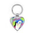 Harpist Heart Keychain — Colorful Musician Gift