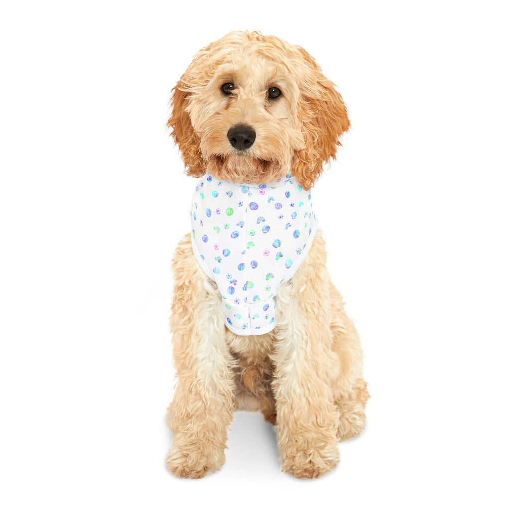 Pastel Dot Pet Hoodie — Lightweight Cute Hooded Sweater for Small Dogs & Cats