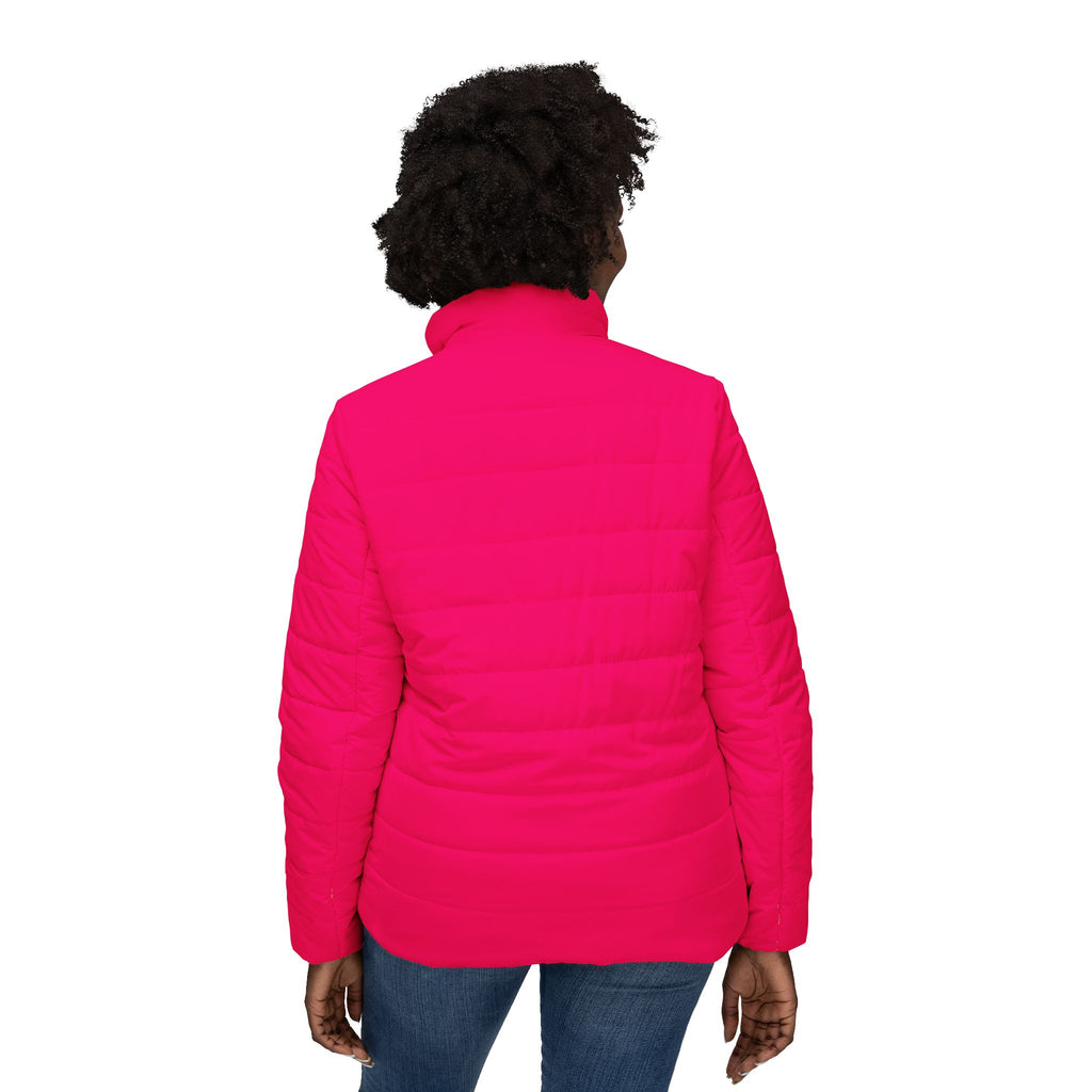 Women’s Pink Puffer Jacket — Lightweight Quilted Winter Coat