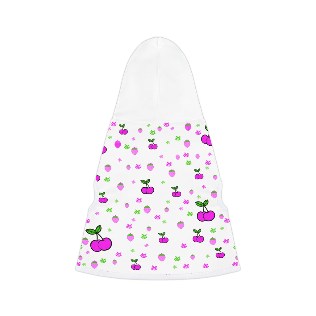 Cherry Pet Hoodie — Cute Pink Cherry Pattern Dog & Cat Hoodie