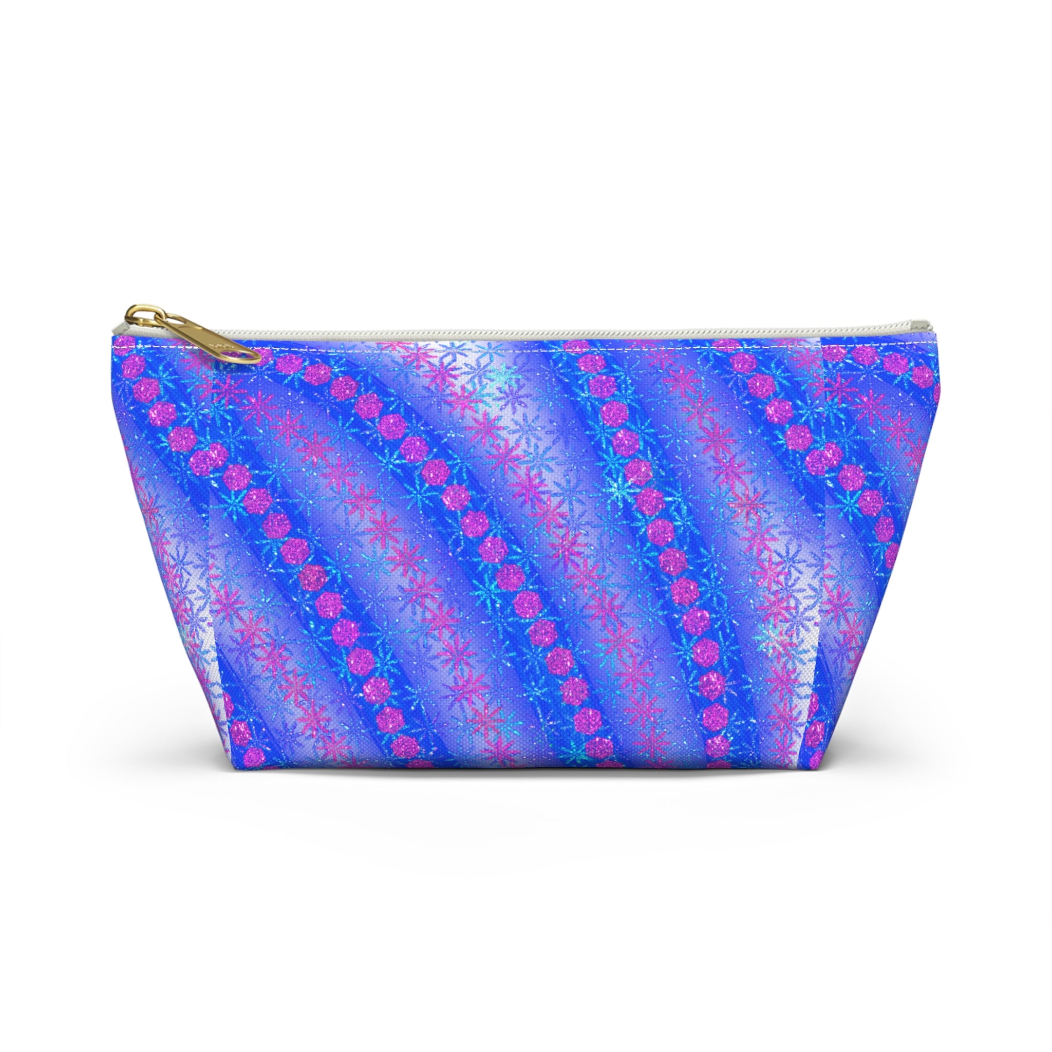Blue Pink Starburst Accessory Pouch