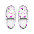 Women's Cherry Pattern Indoor Slippers — Cute Pink Fruit Print Cozy House Shoes
