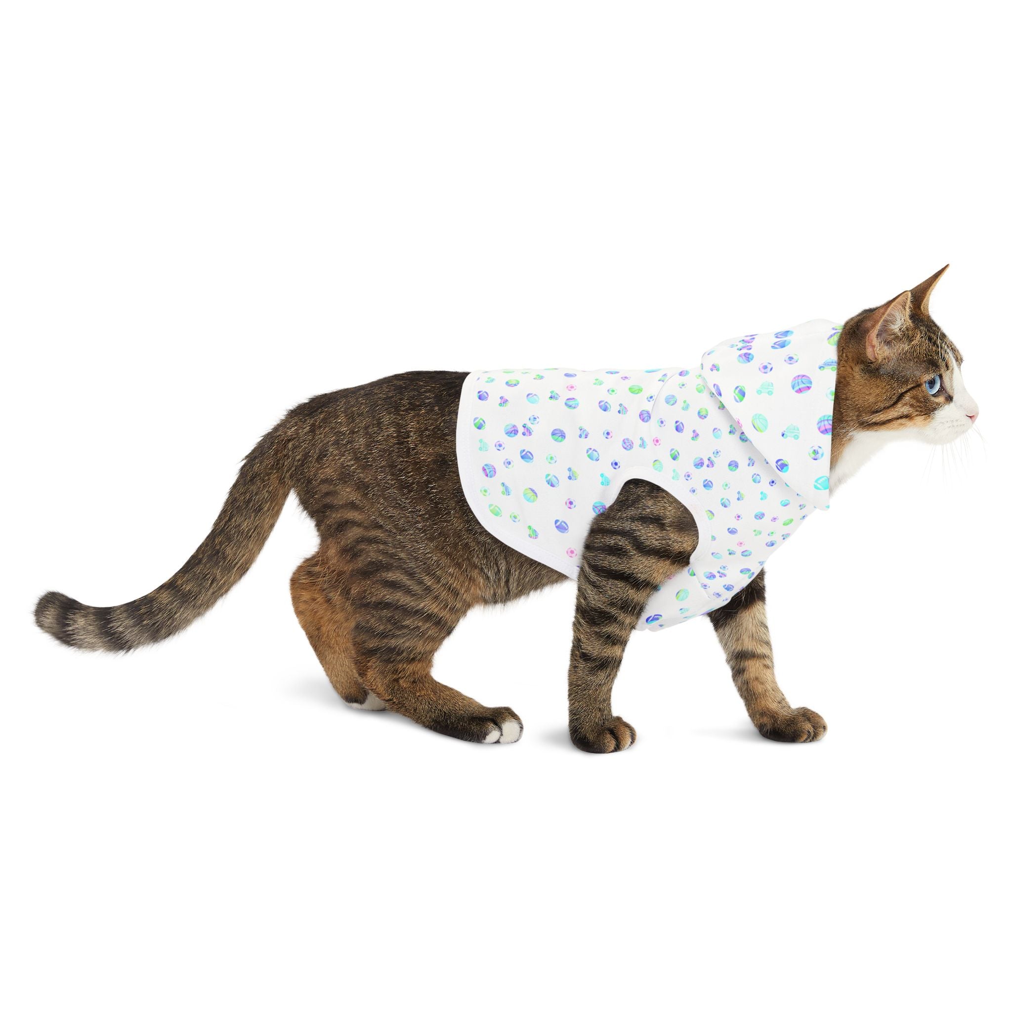 Pastel Dot Pet Hoodie — Lightweight Cute Hooded Sweater for Small Dogs & Cats
