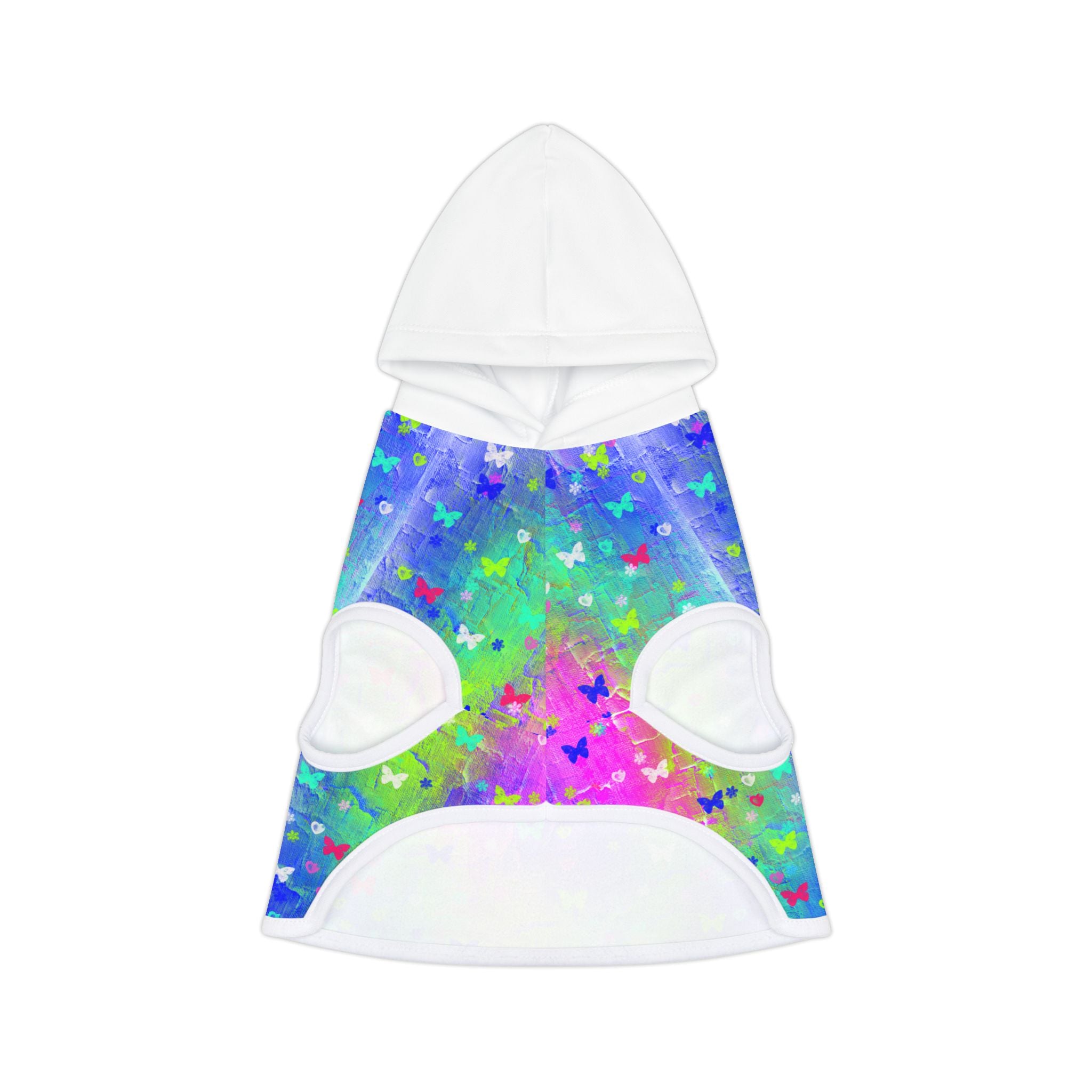 Pet Hoodie - 'My God Reigns' Colorful Butterfly Faith Hoodie for Dogs & Cats