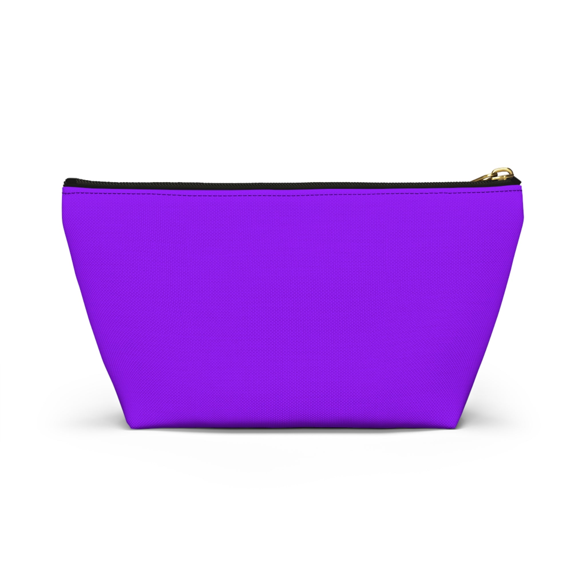 Cherry Pattern Accessory Pouch — Cute Pink Fruit Cosmetic Bag with T-Bottom
