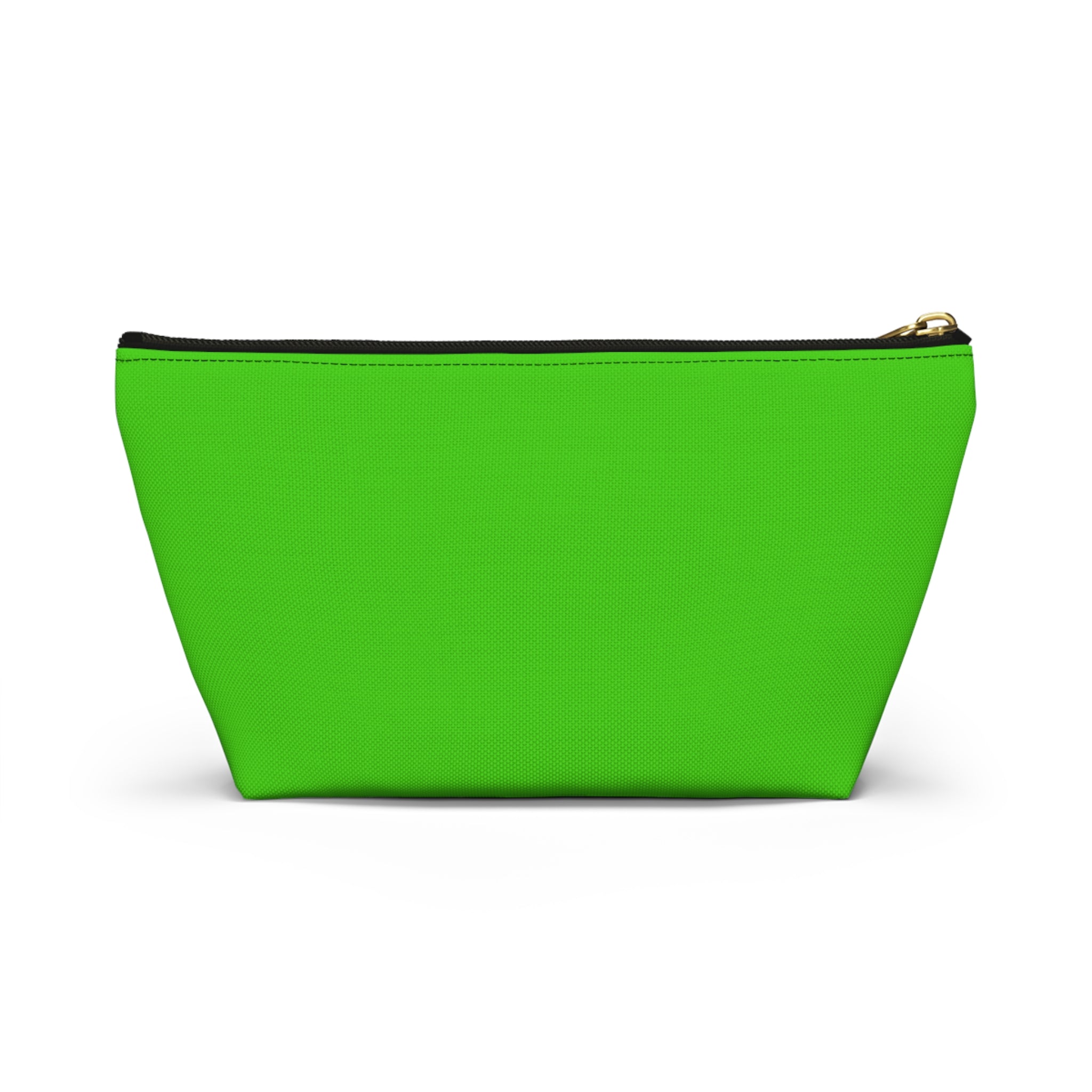 Bright Lime Apple Accessory Pouch — Colorful Floral Apple Cosmetic Bag